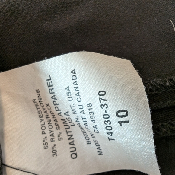 TROUSERS Black Tall Side Zip Taylor Brooke Ultimate Signature Dress Pants 10x33 - Picture 6 of 10